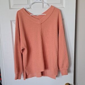 Aerie Peach Knit Top